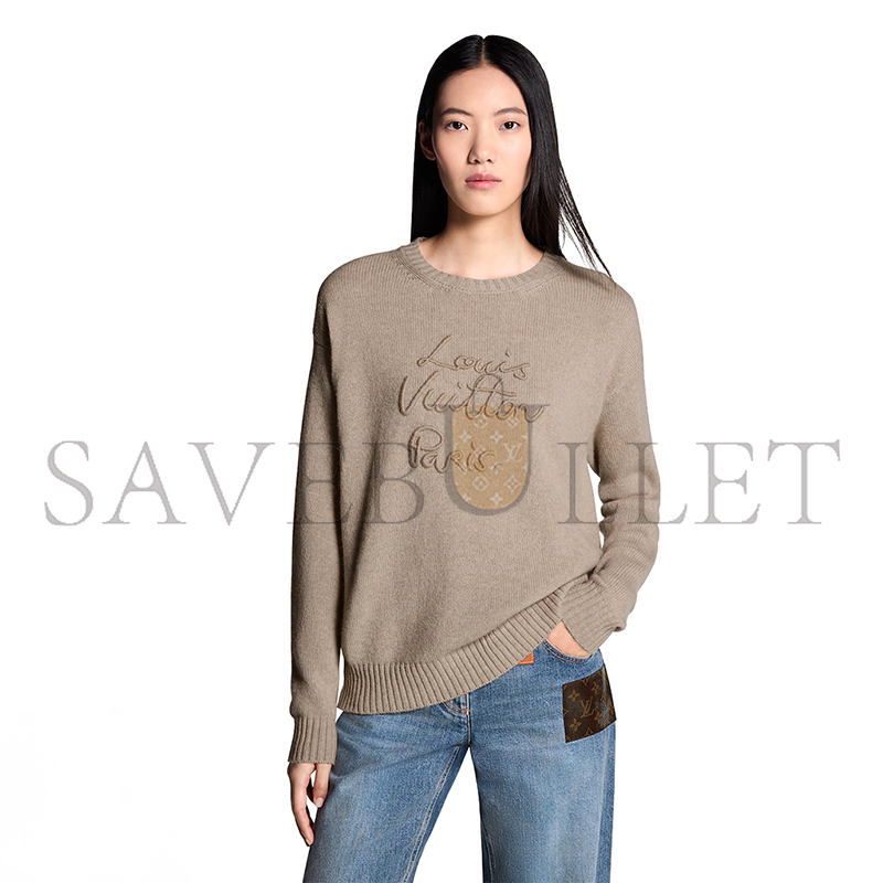 l0vis Vvtt0n cursive signature pullover 1aioyh